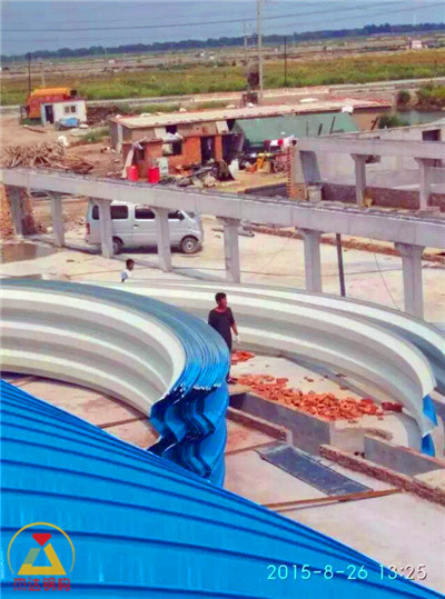 秦皇岛拱形屋顶面粉厂无梁拱质优价低